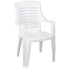 Aucune Fauteuil d'extérieur blanc New