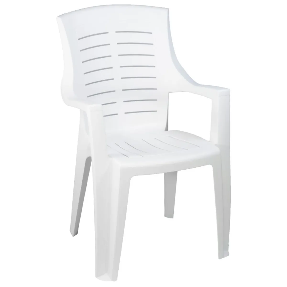 Aucune Fauteuil d'extérieur blanc New