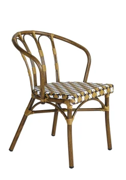 FLEXMOB Fauteuil d'extérieur brun 77,5x56x59,5 cm Clichy Clearance