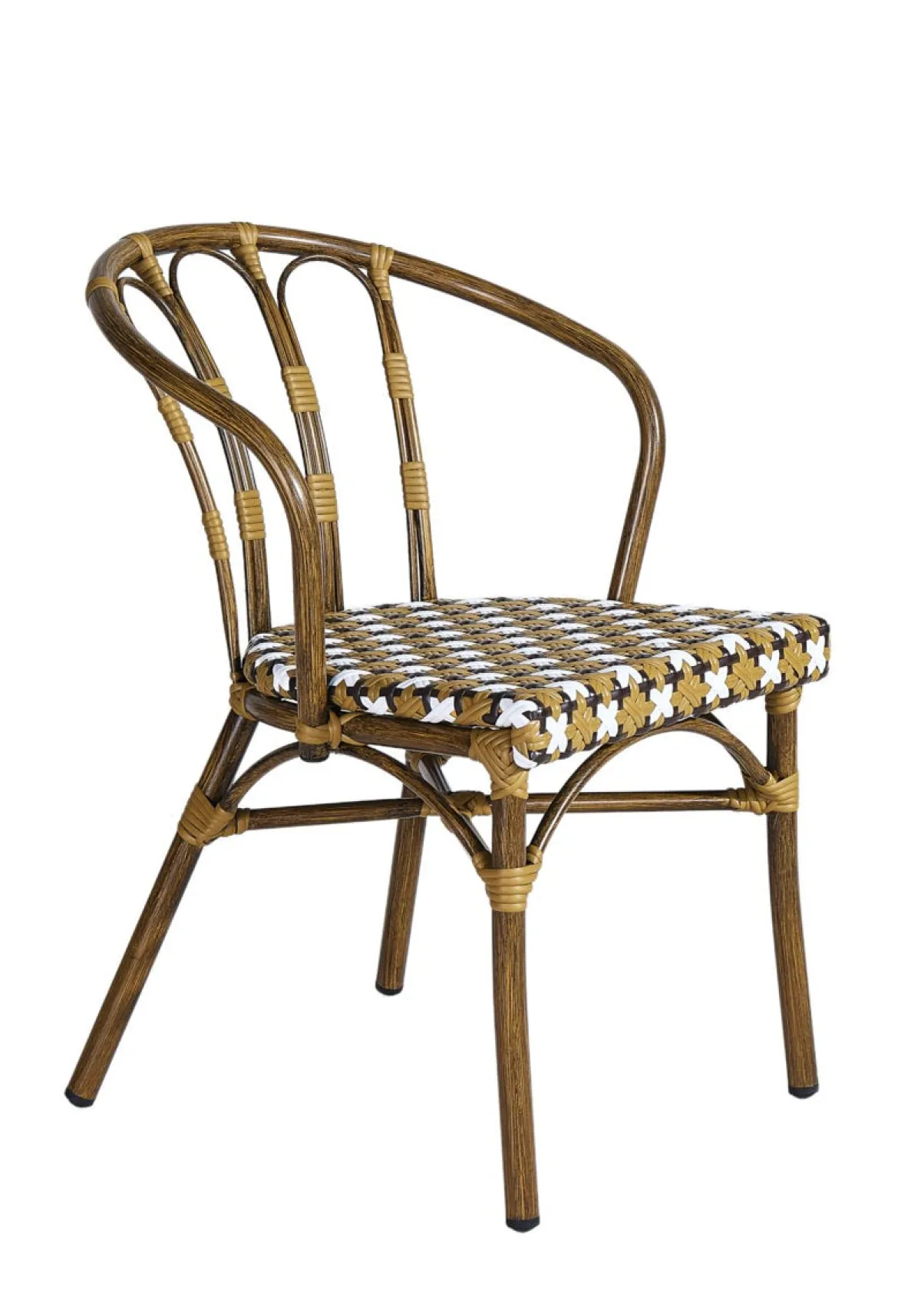 FLEXMOB Fauteuil d'extérieur brun 77,5x56x59,5 cm Clichy Clearance