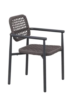 Fauteuil d'extérieur gris anthracite 83x56x59,5 cm Syracuse - FLEXMOB
