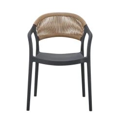 FLEXMOB Fauteuil d'extérieur gris anthracite 79x56x54 cm Rotterdam Online