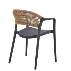 FLEXMOB Fauteuil d'extérieur gris anthracite 79x56x54 cm Rotterdam Online