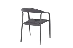 Fauteuil d'extérieur gris anthracite 76x55x64 cm Olbia - FLEXMOB