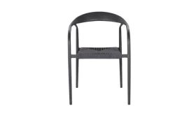 Fauteuil d'extérieur gris anthracite 76x55x64 cm Olbia - FLEXMOB