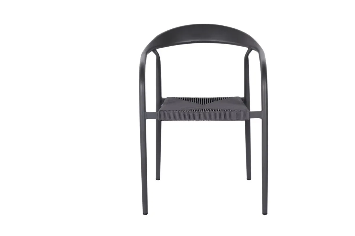 Fauteuil d'extérieur gris anthracite 76x55x64 cm Olbia - FLEXMOB