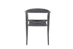 Fauteuil d'extérieur gris anthracite 76x55x64 cm Olbia - FLEXMOB