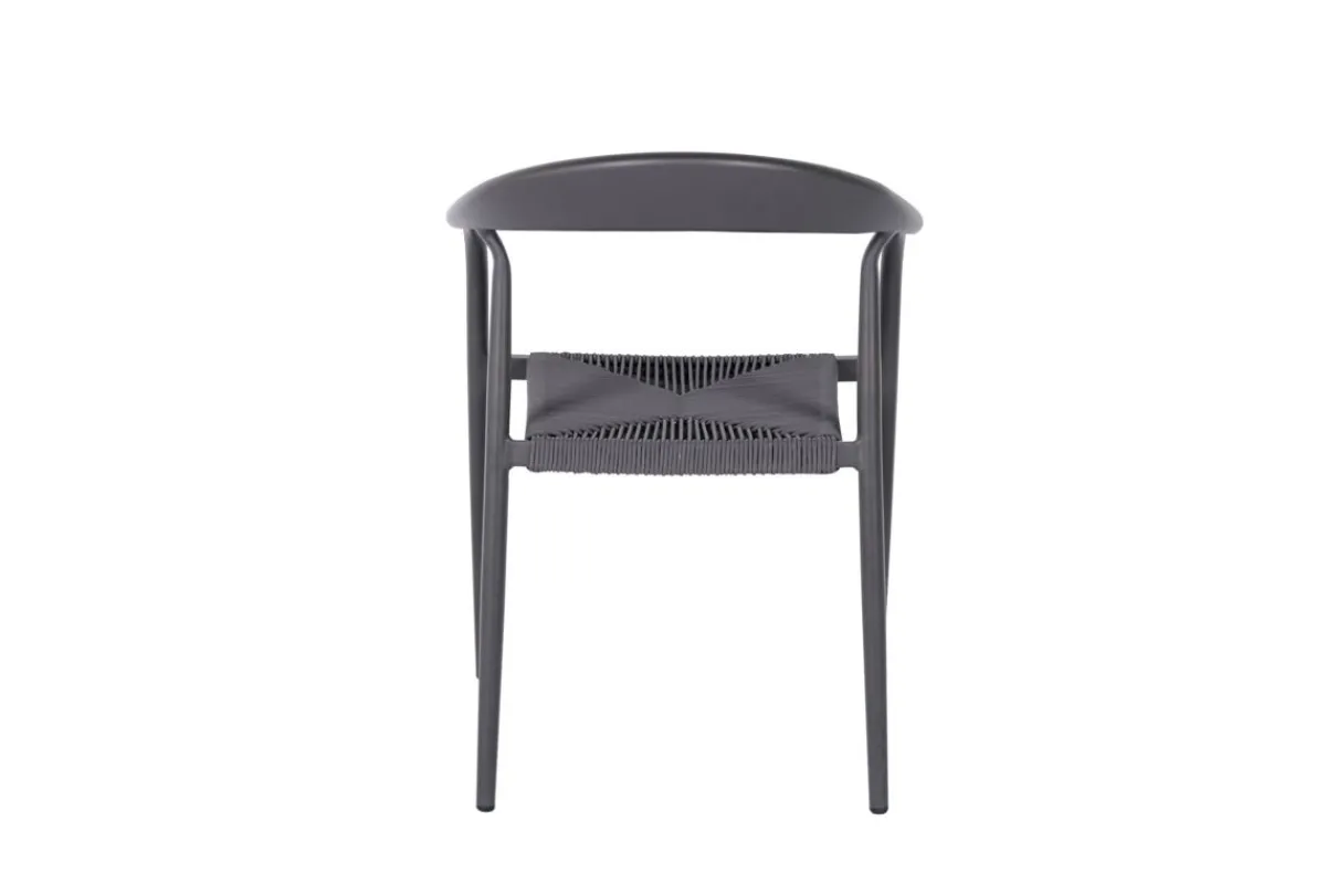Fauteuil d'extérieur gris anthracite 76x55x64 cm Olbia - FLEXMOB
