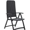 Aucune Fauteuil d'extérieur gris anthracite Discount