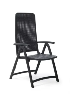 Aucune Fauteuil d'extérieur gris anthracite Discount