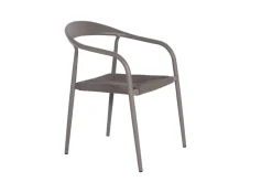 FLEXMOB Fauteuil d'extérieur taupe 76x55x64 cm Olbia