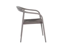 FLEXMOB Fauteuil d'extérieur taupe 76x55x64 cm Olbia