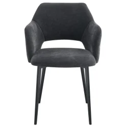 Fauteuil gris anthracite 80,2x55x57,2 cm Francis - FLEXMOB Online