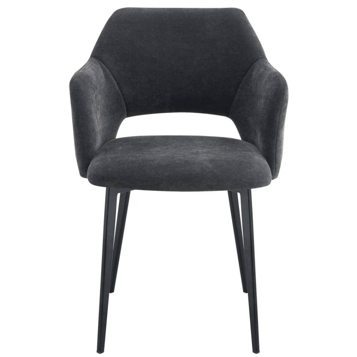 Fauteuil gris anthracite 80,2x55x57,2 cm Francis - FLEXMOB Online