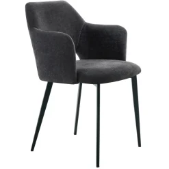Fauteuil gris anthracite 80,2x55x57,2 cm Francis - FLEXMOB Online