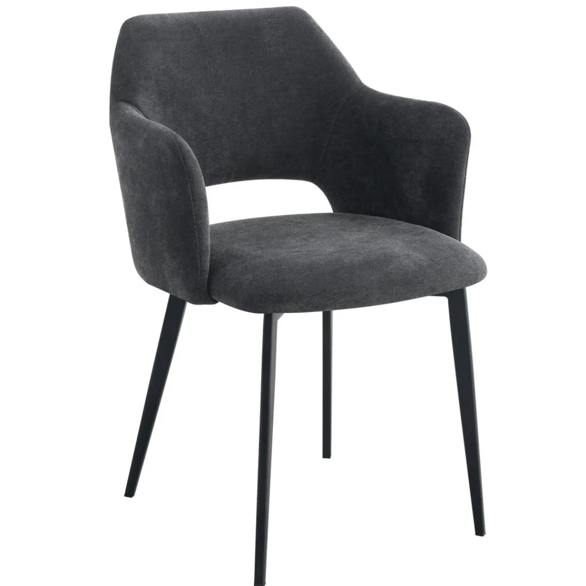 Fauteuil gris anthracite 80,2x55x57,2 cm Francis - FLEXMOB Online