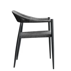 Fauteuil gris anthracite 77x57x58 cm Amsterdam - FLEXMOB Sale
