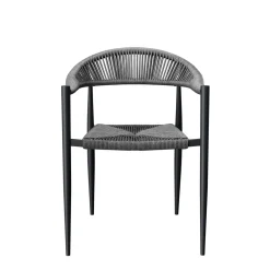 Fauteuil gris anthracite 77x57x58 cm Amsterdam - FLEXMOB Sale