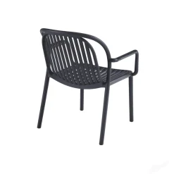 FLEXMOB Fauteuil gris anthracite 76x65x66 cm Doha Hot