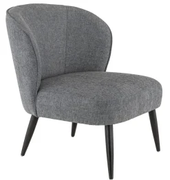 Fauteuil gris foncé 78x70x72 cm Eugenie - FLEXMOB