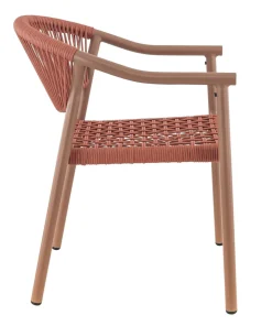 Fauteuil terracotta 76x57x61 cm Denia - FLEXMOB Best