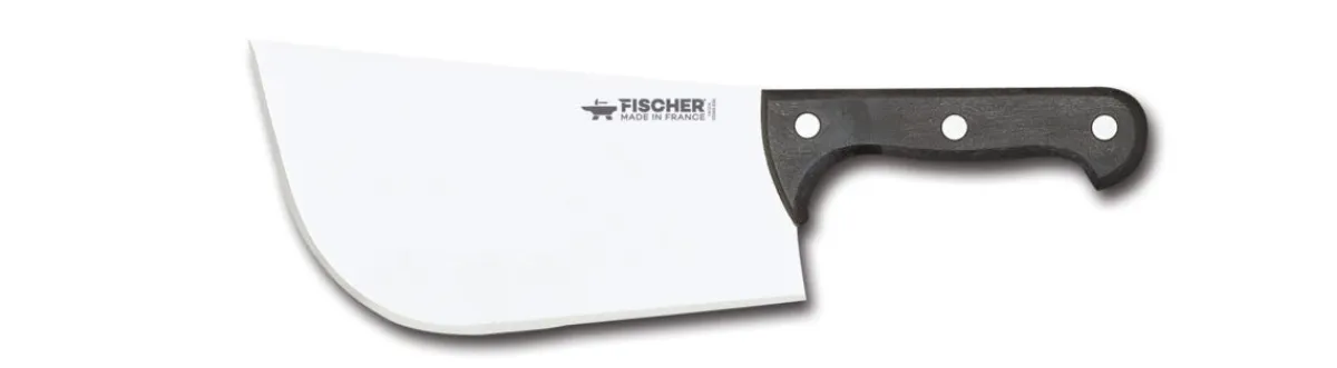 Feuille à fendre inox noir 860 g 23 cm inox plastique - FISCHER Hot