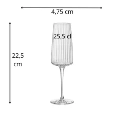 BORMIOLI ROCCO Flûte à prosecco verre cristallin 25,5 cl Exclusiva New