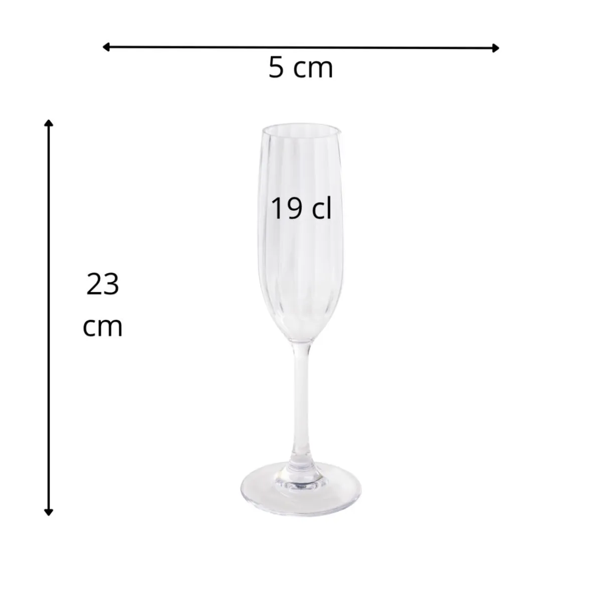 Flûte tritan 19 cl Perfection - APS Discount