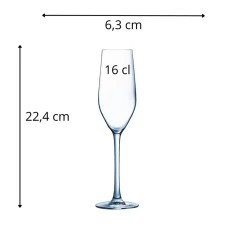 PRO.MUNDI Flûte verre 16 cl Allegro Discount