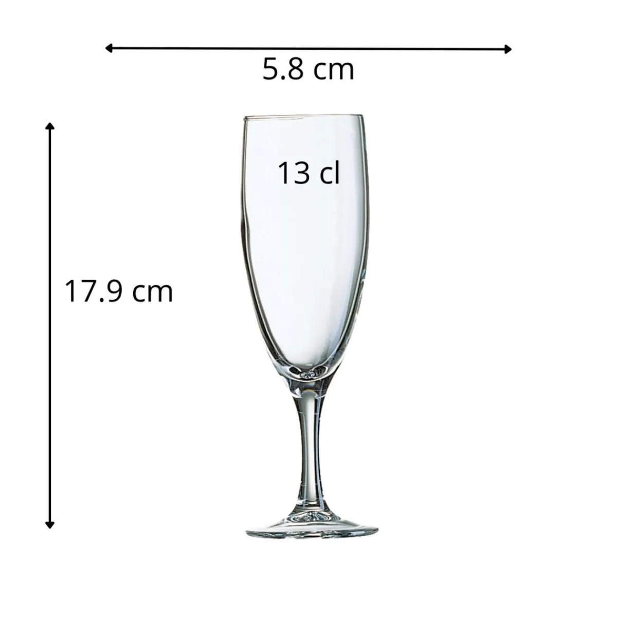 Flûte verre 13 cl Elegance - ARCOROC New