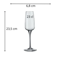 BORMIOLI ROCCO Flûte verre cristallin 23 cl Aurum Best
