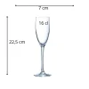 Flûte verre cristallin 16 cl Cabernet - CHEF & SOMMELIER