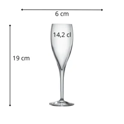 LUIGI BORMIOLI Flûte verre cristallin 14,2 cl Dream Outlet