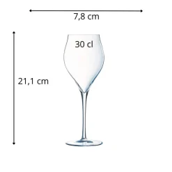 Flûte verre cristallin 30 cl Exaltation - CHEF & SOMMELIER New