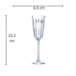 CRISTAL D'ARQUES Flûte verre cristallin 17 cl Rendez Vous Best