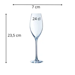 CHEF & SOMMELIER Flûte verre cristallin 24 cl Sequence Discount