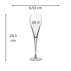LUIGI BORMIOLI Flûte verre cristallin 20 cl Super Outlet