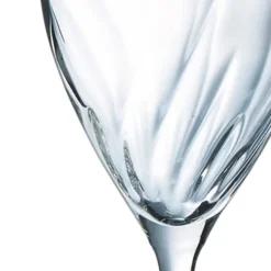 CRISTAL D'ARQUES Flûte verre cristallin 24 cl Swirly Clearance