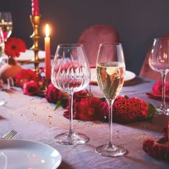 CRISTAL D'ARQUES Flûte verre cristallin 24 cl Swirly Clearance