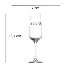 Flûte verre cristallin 28,3 cl Taste - SCHOTT ZWIESEL New