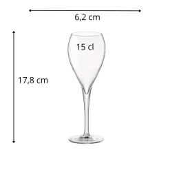 Flûte verre cristallin 15 cl Tre Sensi - BORMIOLI ROCCO Hot