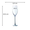 CRISTAL D'ARQUES Flûte verre cristallin 24 cl Wine Emotion Hot