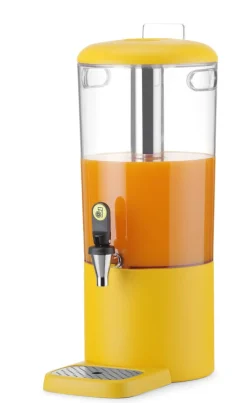 HENDI Fontaine à jus de fruit ABS jaune 31,8x21,6x53,2 cm 8 L Uniq Hot