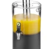 Fontaine à jus de fruit ABS noir 31,5x2x43 cm 4 L Uniq - HENDI Outlet