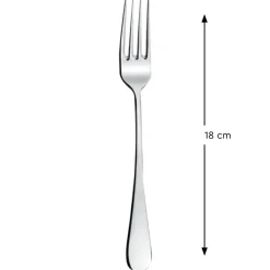 PRO.MUNDI Fourchette à dessert et poisson inox 18/10 18,7 cm Madison Hot
