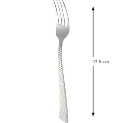 PRO.MUNDI Fourchette de table inox 18/10 21,5 cm Wave Cisele Discount