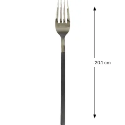 Fourchette de table noir inox 18/0 20,1 cm Aroma Pvd Noir - PRO.MUNDI Outlet
