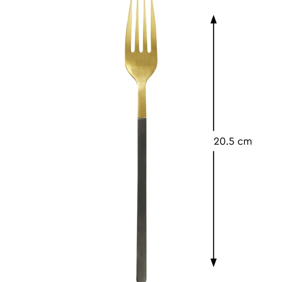PRO.MUNDI Fourchette de table or inox 18/0 20,1 cm Aroma Or Pvd Noir Discount
