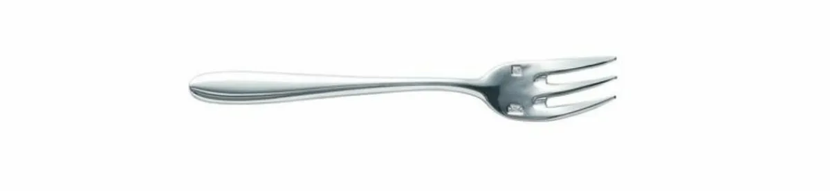 CHEF & SOMMELIER Fourchette à huîtres argent inox 18/10 14,5x2,1x2 cm Lazzo New