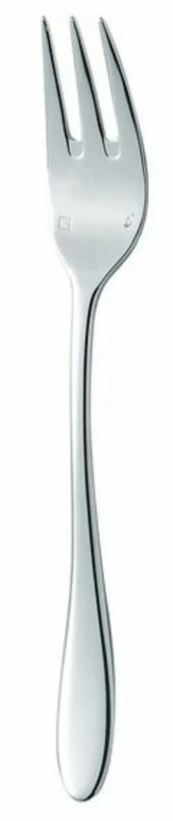 Fourchette à poisson argent inox 18/10 18,5x2,35x2,5 cm Lazzo - CHEF & SOMMELIER New